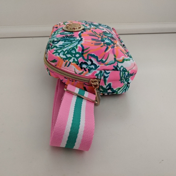 NWOT! Lilly Pulitzer Jeanie Belt Bag In Soleil Pink Perfect Poppy - Picture 6 of 14